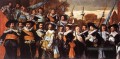 Officiers et sergents du portrait de la garde civile de Saint Hadrien Siècle d’or néerlandais Frans Hals